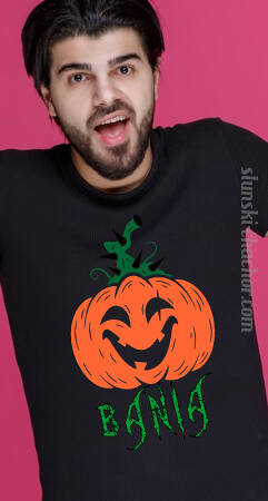 Bania - Halloween - koszulka męska z nadrukiem