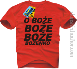 O Boże Boże Boże Bożenko koszulka męska z nadrukiem - red