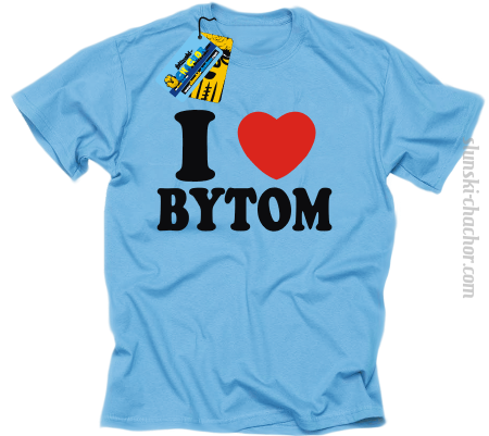 I love Bytom - koszulka męska z nadrukiem 