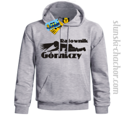 Ratownik górniczy bluza męska z nadrukiem-ash