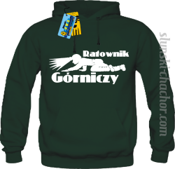 Ratownik górniczy bluza męska z nadrukiem-green
