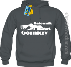 Ratownik górniczy bluza męska z nadrukiem-grey