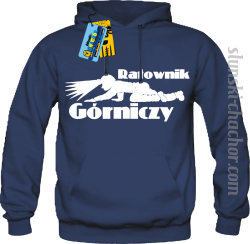Ratownik górniczy bluza męska z nadrukiem-navy blue