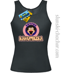 Gryfno kamrateczka top damski z nadrukiem - black
