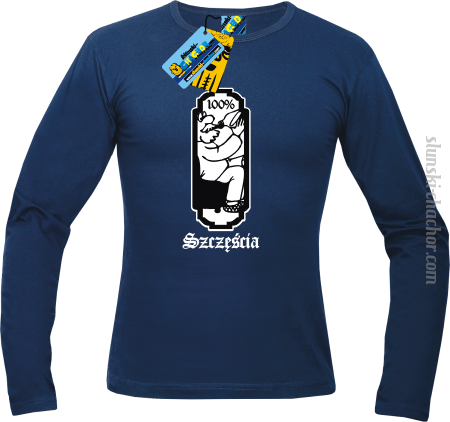 100% szczęścia - longsleeve z nadrukiem Nr SLCH00043ML
