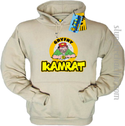 Gryfny kamrat bluza męska z nadrukiem - beige