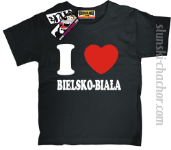 I love Bielsko-Biała koszulka dziecięca - black