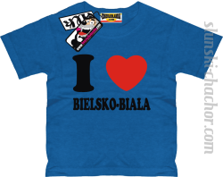 I love Bielsko-Biała koszulka dziecięca - blue