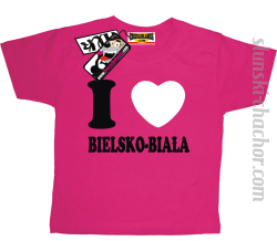I love Bielsko-Biała koszulka dziecięca - pink