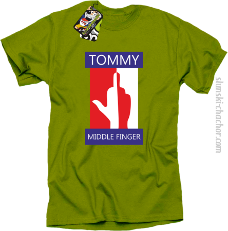 Tommy Middle Finger - Koszulka męska