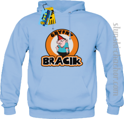 Gryfny bracik bluza męska z nadrukiem - sky blue