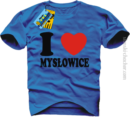 I love Mysłowice - koszulka męska z nadrukiem 