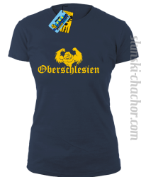 Oberschlesien koszulka damska z nadrukiem- navy blue