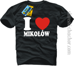 I love Mikołów koszulka męska z nadrukiem - black
