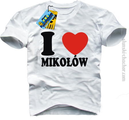 I love Mikołów - koszulka męska z nadrukiem 