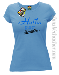 Halba pucer - Koszulka damska błękit