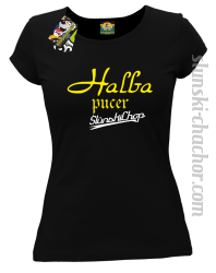 Halba pucer - Koszulka damska czarny