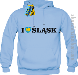 I love śląsk bluza męska z nadrukiem - sky blue