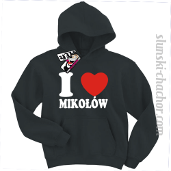 I love Mikołów bluza dziecięca z nadrukiem - black
