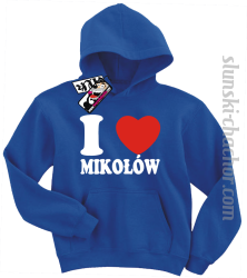 I love Mikołów bluza dziecięca z nadrukiem - blue