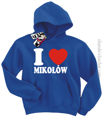 I love Mikołów - bluza dziecięca z nadrukiem 