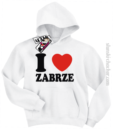 I love Zabrze - bluza dziecięca z nadrukiem Nr SLCH00051DZB
