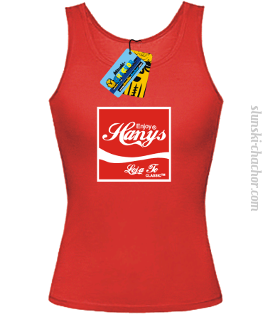 Enjoy hanys top damski z nadrukiem-red