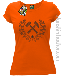 Pyrlik i żelazko znak górniczy herb górnictwa - Koszulka damska - 8
