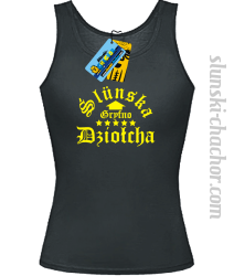 Slunska gryfno dziołch top damski z nadrukiem-black