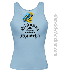 Slunska gryfno dziołch top damski z nadrukiem-sky blue
