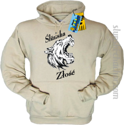 Slunska złość męski bluza z nadrukiem-beige