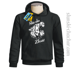 Slunska złość męski bluza z nadrukiem-black