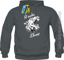 Slunska złość męski bluza z nadrukiem-grey