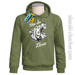 Slunska złość męski bluza z nadrukiem-khaki