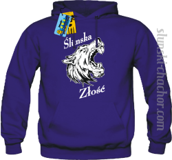 Slunska złość męski bluza z nadrukiem-purple