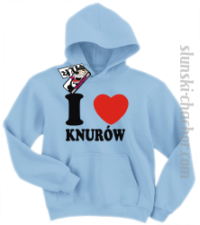 I love Knurów bluza dziecięca z nadrukiem - sky blue