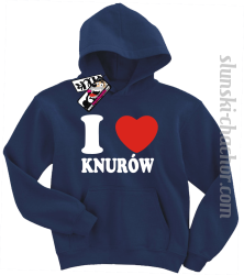 I love Knurów bluza dziecięca z nadrukiem - navy blue