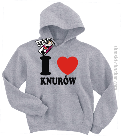I love Knurów - bluza dziecięca z nadrukiem Nr SLCH00050DZB