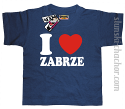 I love Zabrze koszulka dziecięca z nadrukiem - navy blue