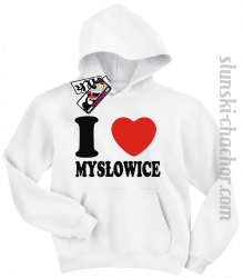 I love Mysłowice bluza dziecięca z nadrukiem - white