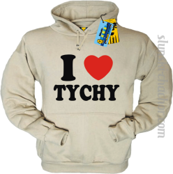I love Tychy bluza z nadrukiem - beige