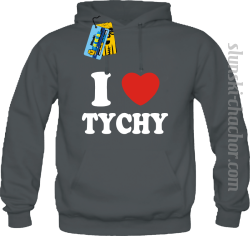 I love Tychy bluza z nadrukiem - grey