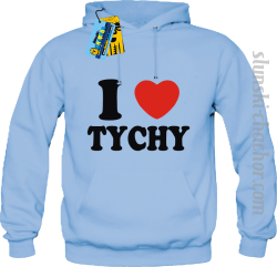 I love Tychy bluza z nadrukiem - sky blue
