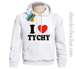 I love Tychy bluza z nadrukiem - white