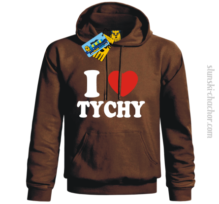 I love Tychy bluza z nadrukiem - brown
