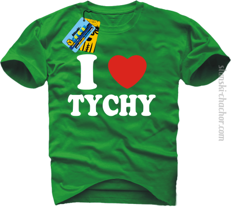 I love Tychy - koszulka męska z nadrukiem Nr SLCH00052MK