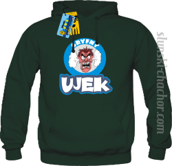 Gryfny ujek bluza męska z nadrukiem - green