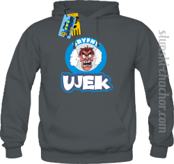 Gryfny ujek bluza męska z nadrukiem - grey