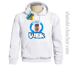 Gryfny ujek bluza męska z nadrukiem - white