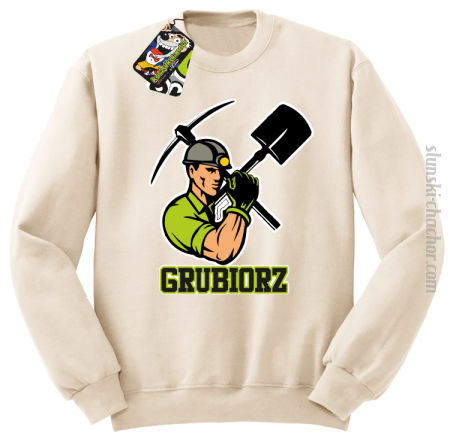 Grubiorz - Bluza męska standard bez kaptura